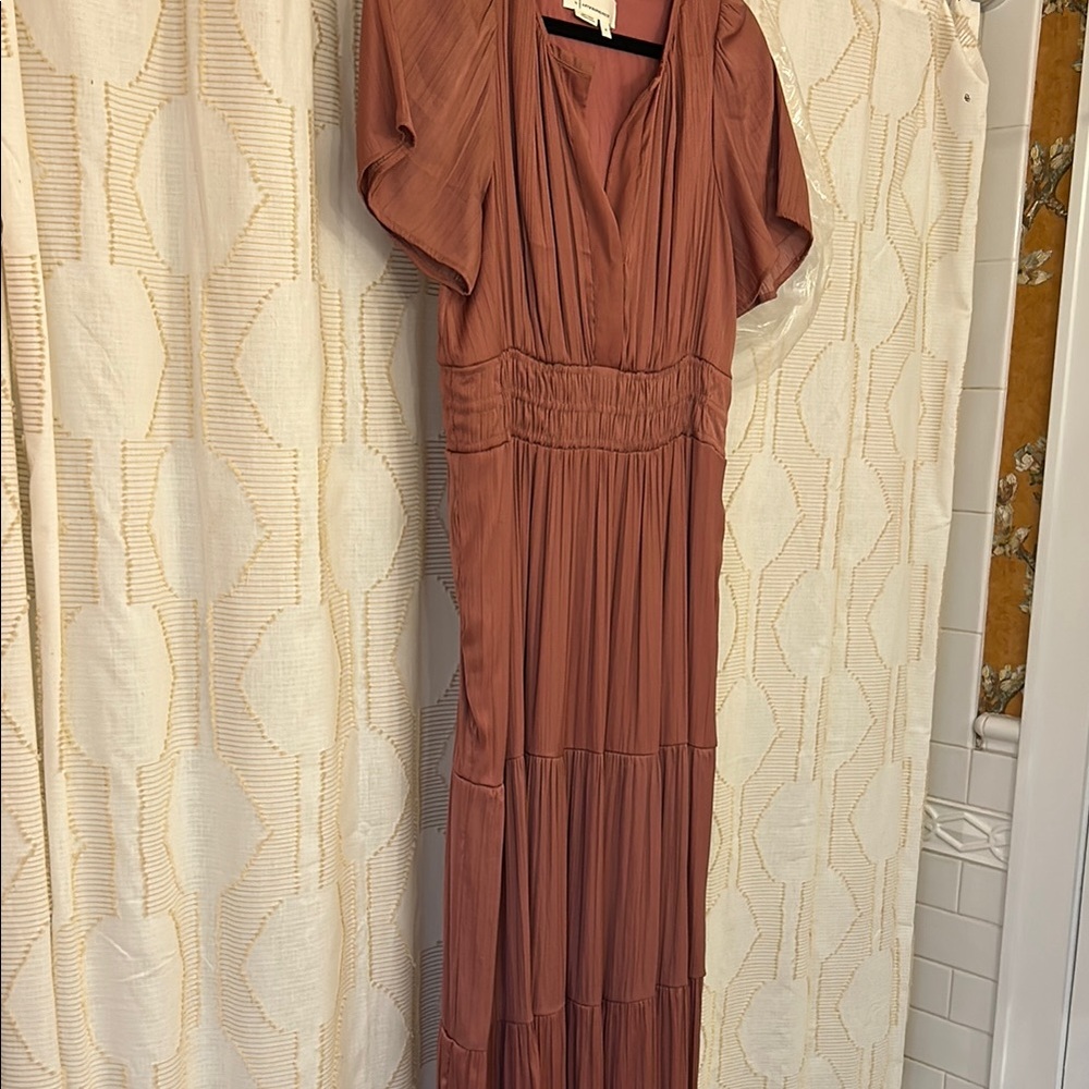 Elegant Mauve Maxi Dress